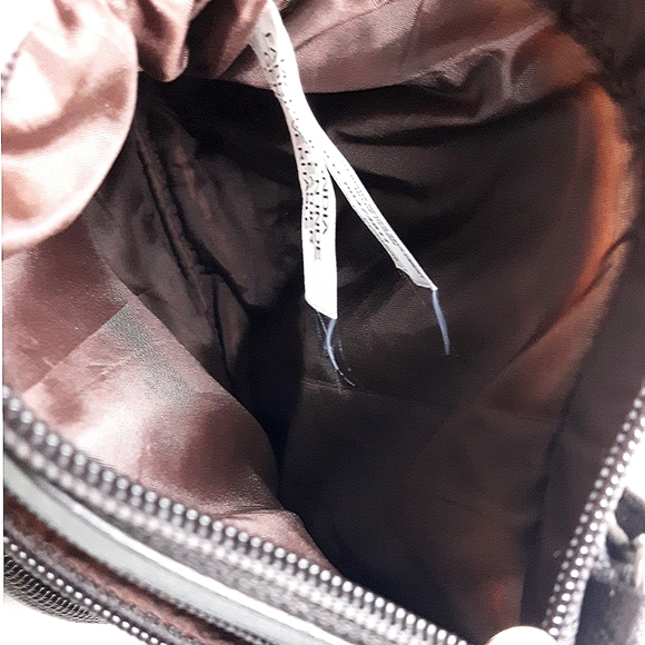 Vtg Brown Soft Leather Crossbody Bag🍂Multi Pocket Bag - Picture 6 of 8